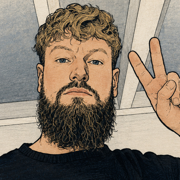 Illustrated portrait of Sander Tuin
